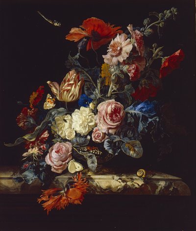 A Vase of Flowers, 1663 by Willem van Aelst